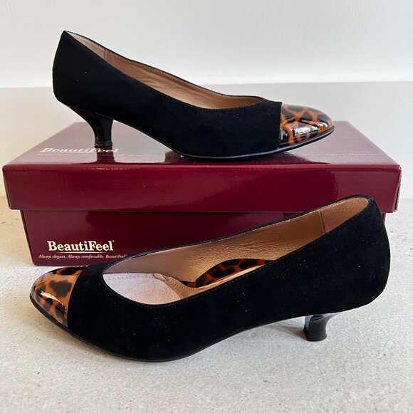 Beautifeel Alice Suede and Patent leather Pumps - Picture 1 of 14